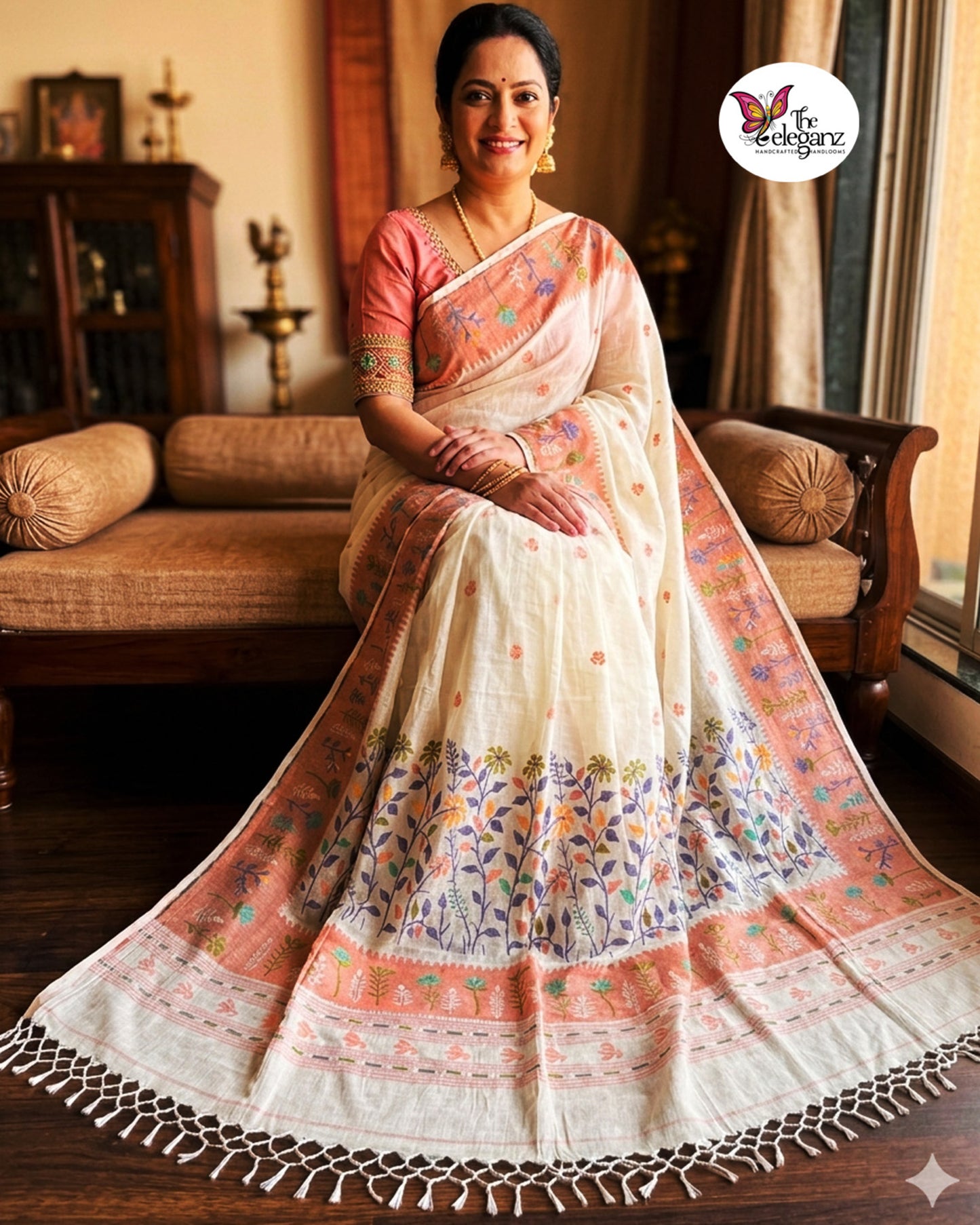 Kumudini Premium Cotton Paithani Saree
