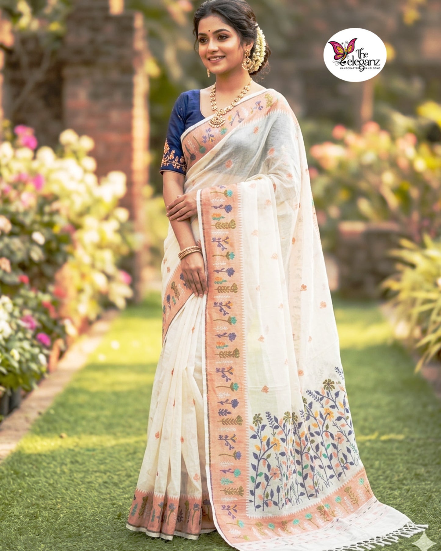 Kumudini Premium Cotton Paithani Saree