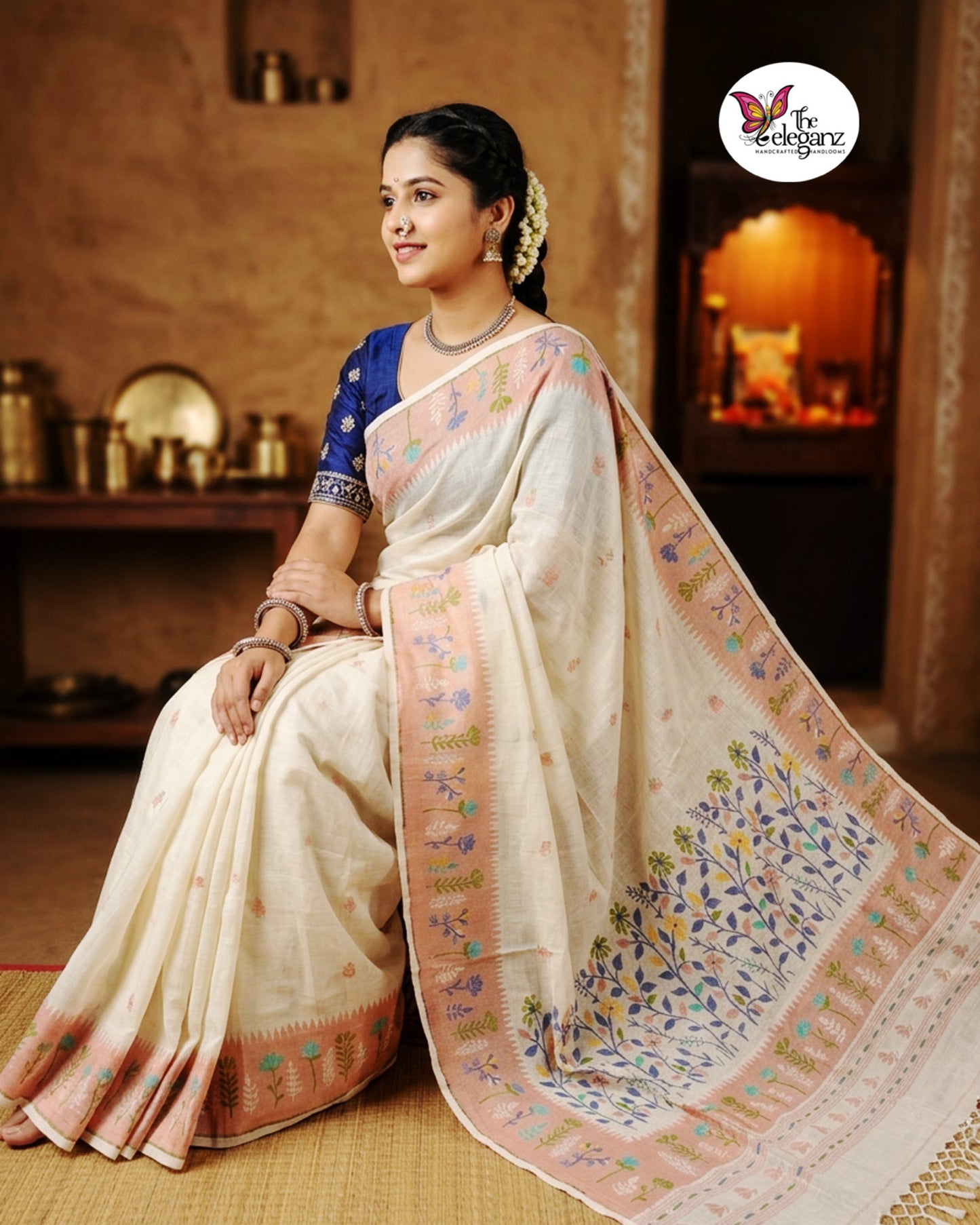 Kumudini Premium Cotton Paithani Saree