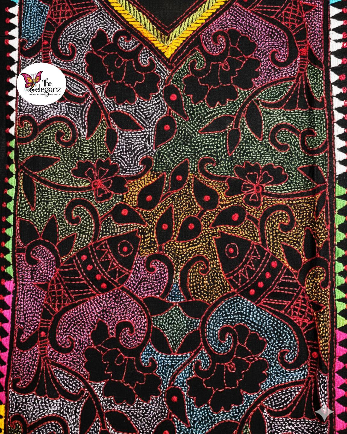 Matsya Ratri – Kantha Unstitched Suit Piece