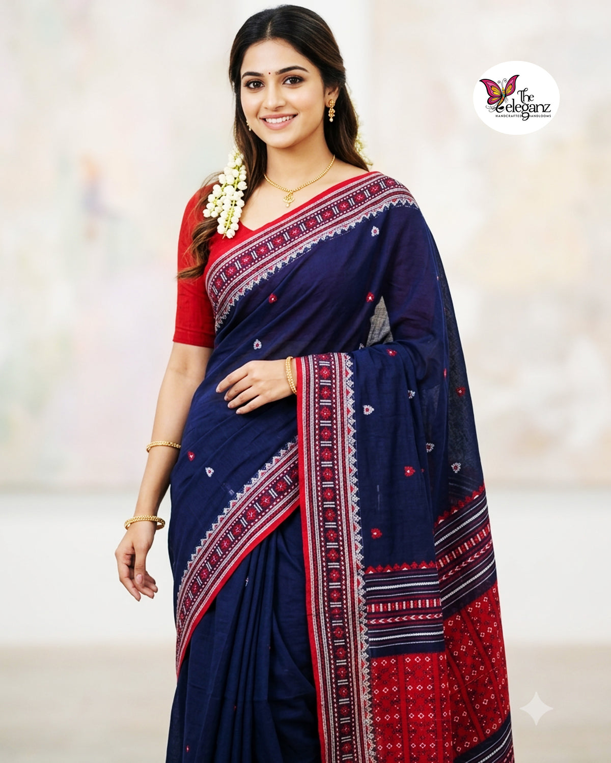 Neelakshi – Premium Cotton Assam Khadi Saree