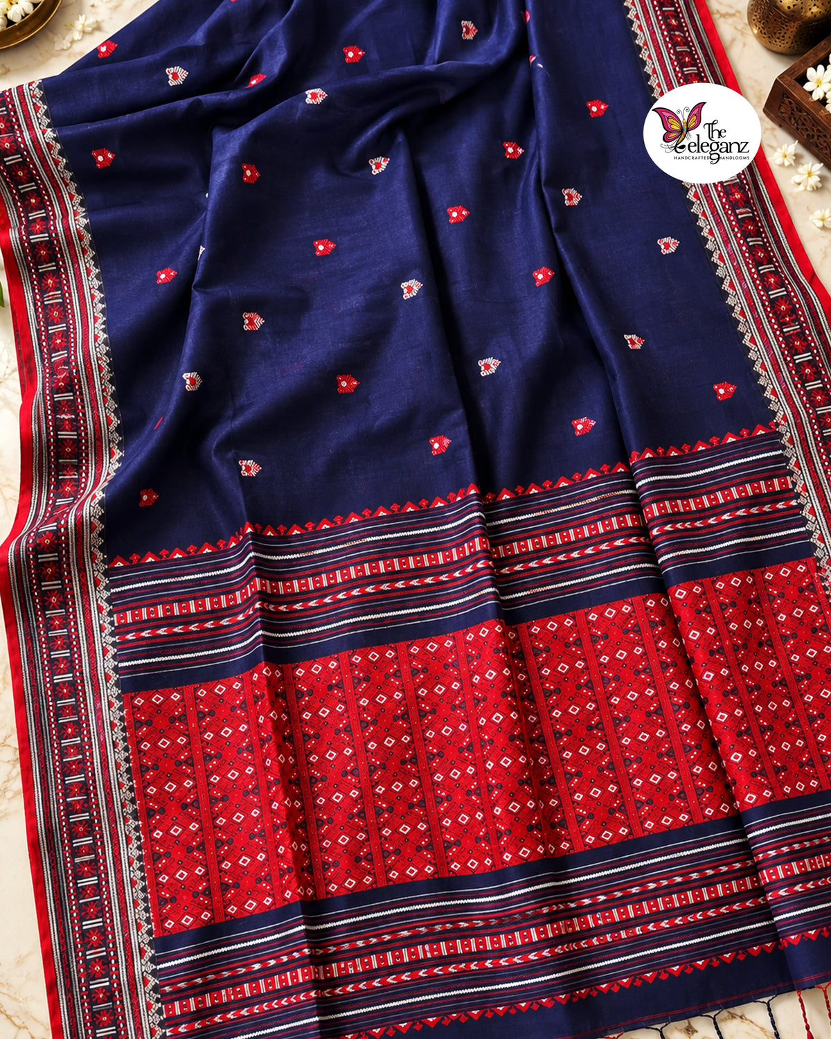 Neelakshi – Premium Cotton Assam Khadi Saree