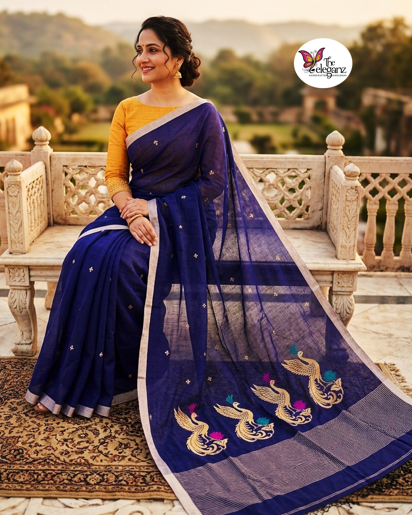 Pihu Premium Cotton Jamdani Saree