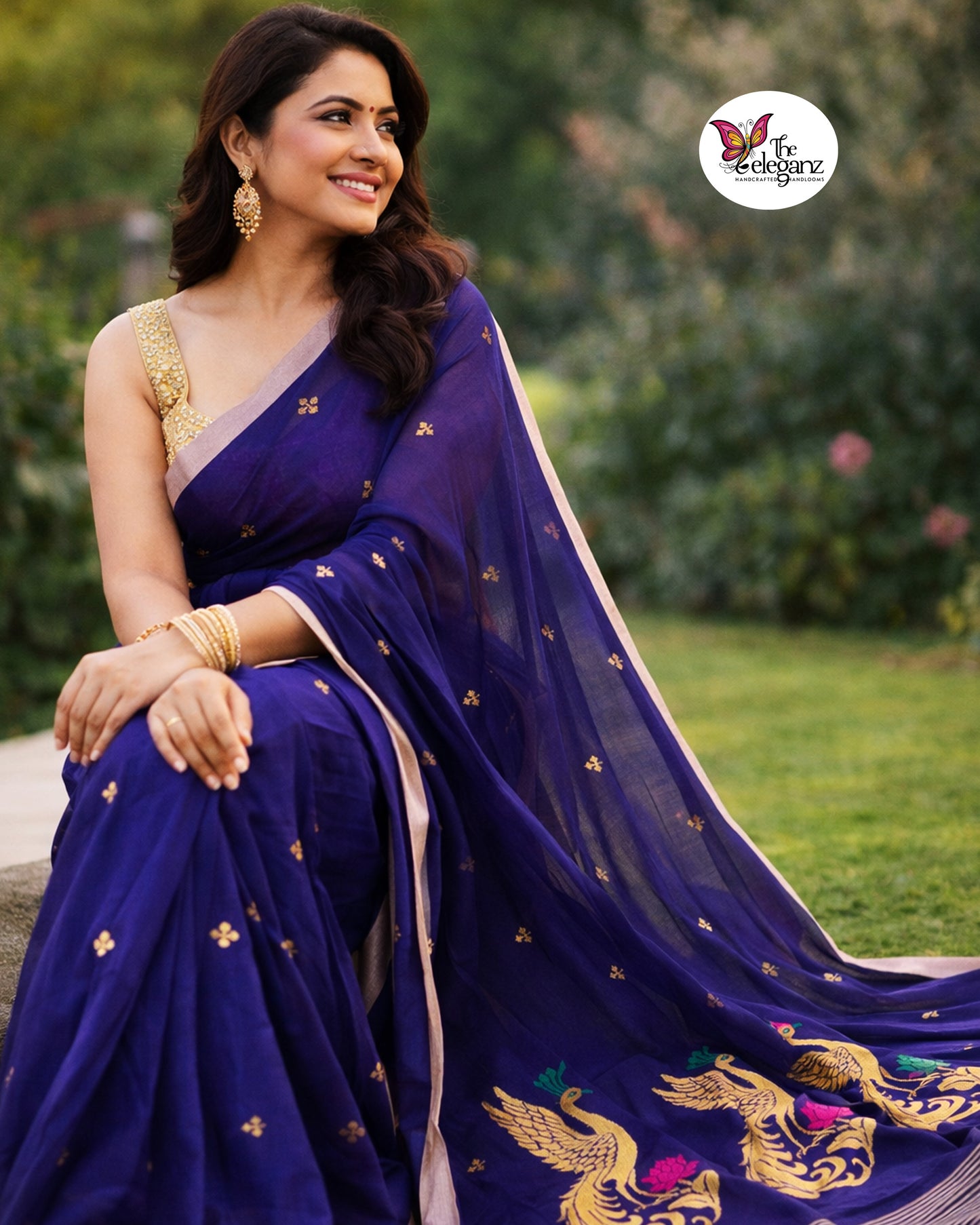 Pihu Premium Cotton Jamdani Saree