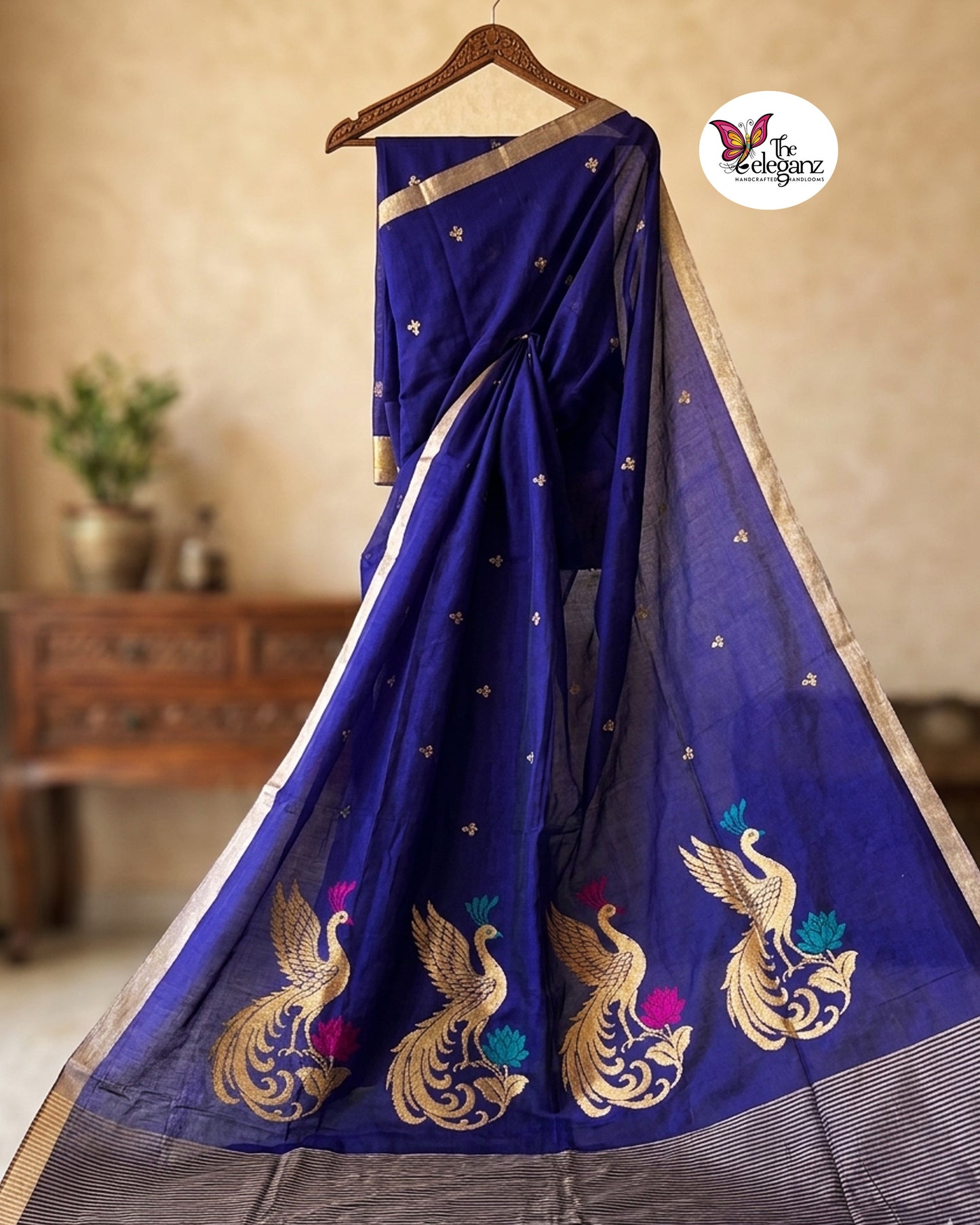 Pihu Premium Cotton Jamdani Saree