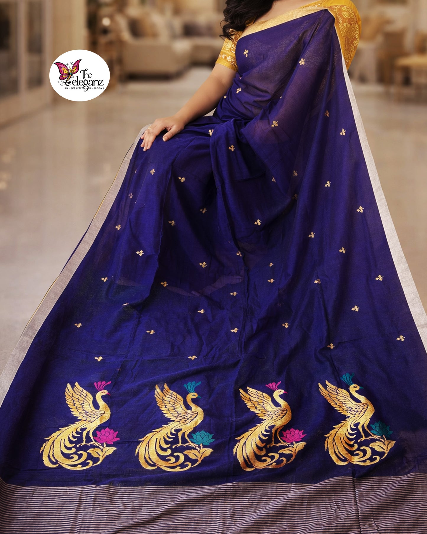 Pihu Premium Cotton Jamdani Saree