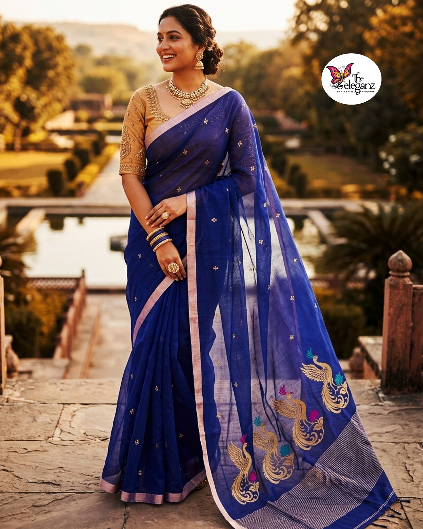 Pihu Premium Cotton Jamdani Saree