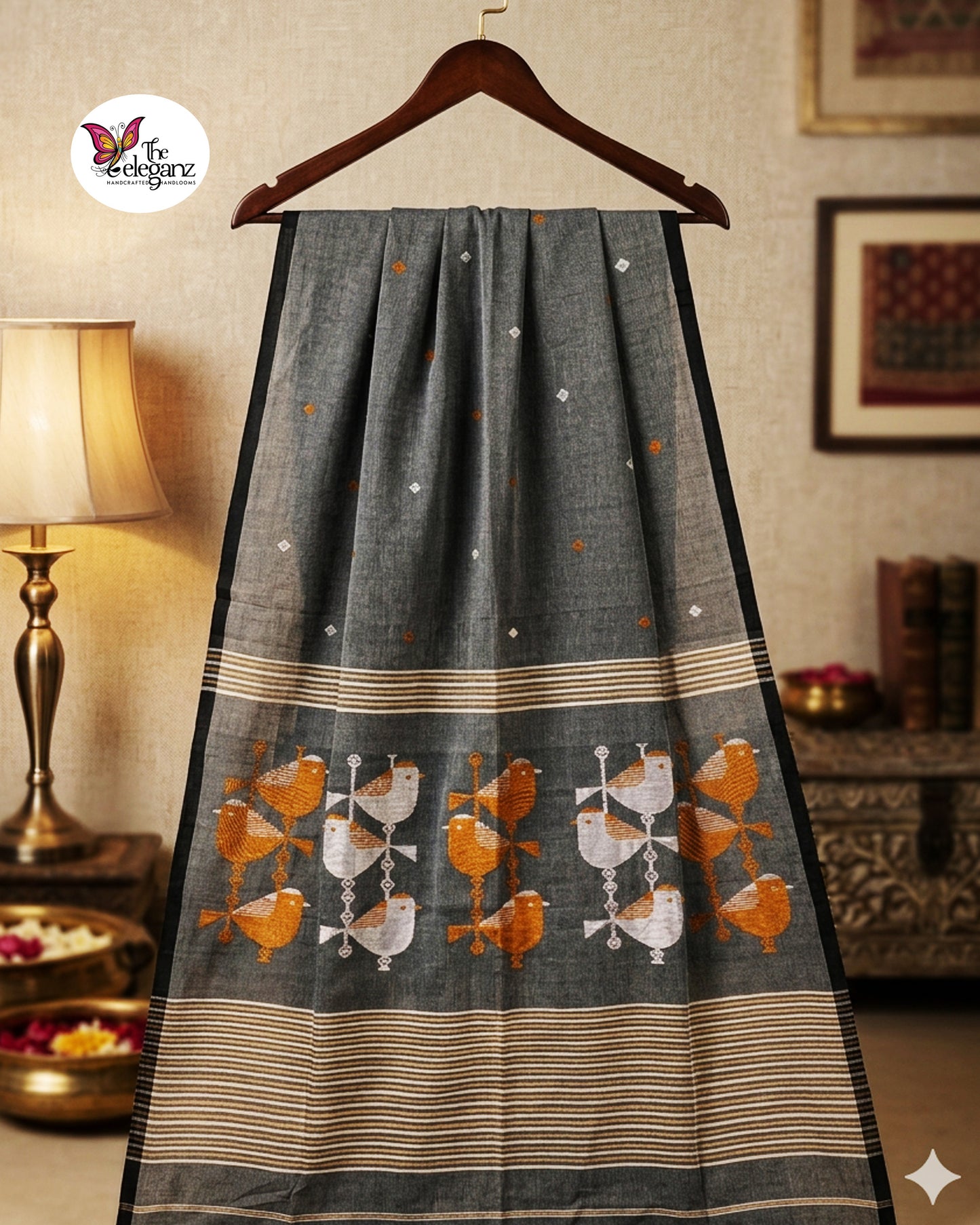 Mrittika Premium Cotton Jamdani Saree