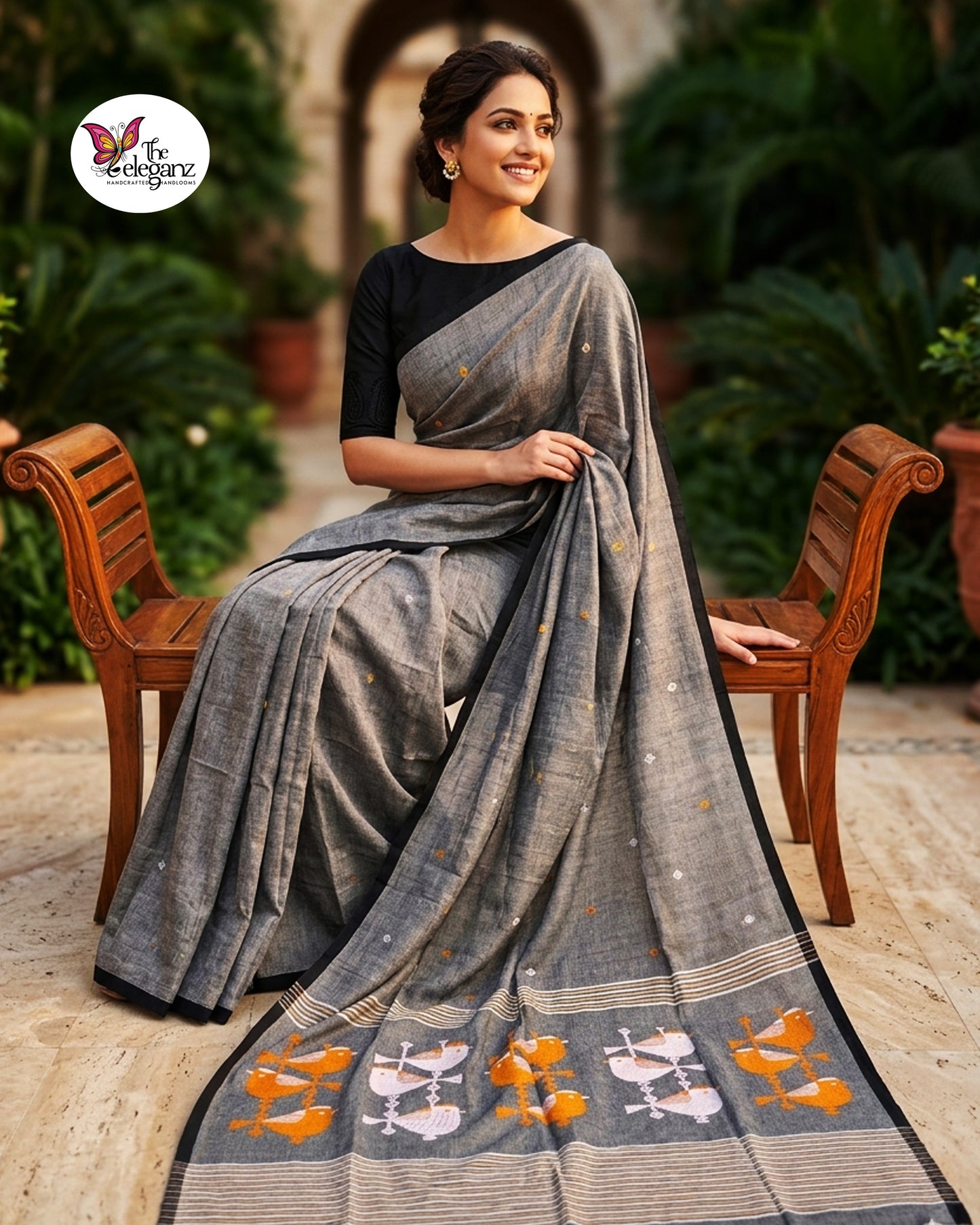 Mrittika Premium Cotton Jamdani Saree