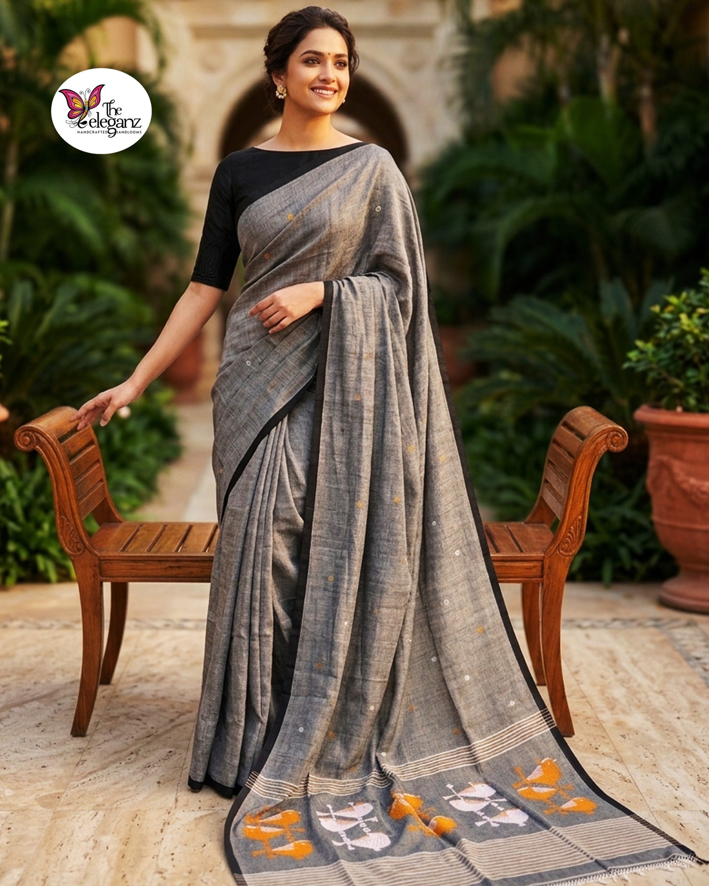 Mrittika Premium Cotton Jamdani Saree