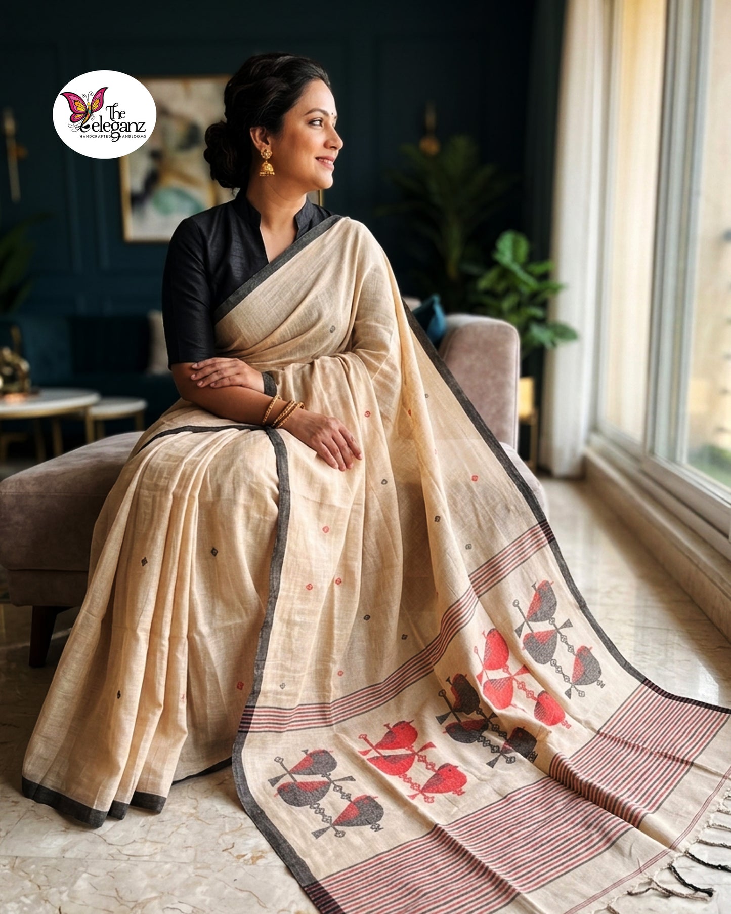 Charika Premium Cotton Jamdani Saree