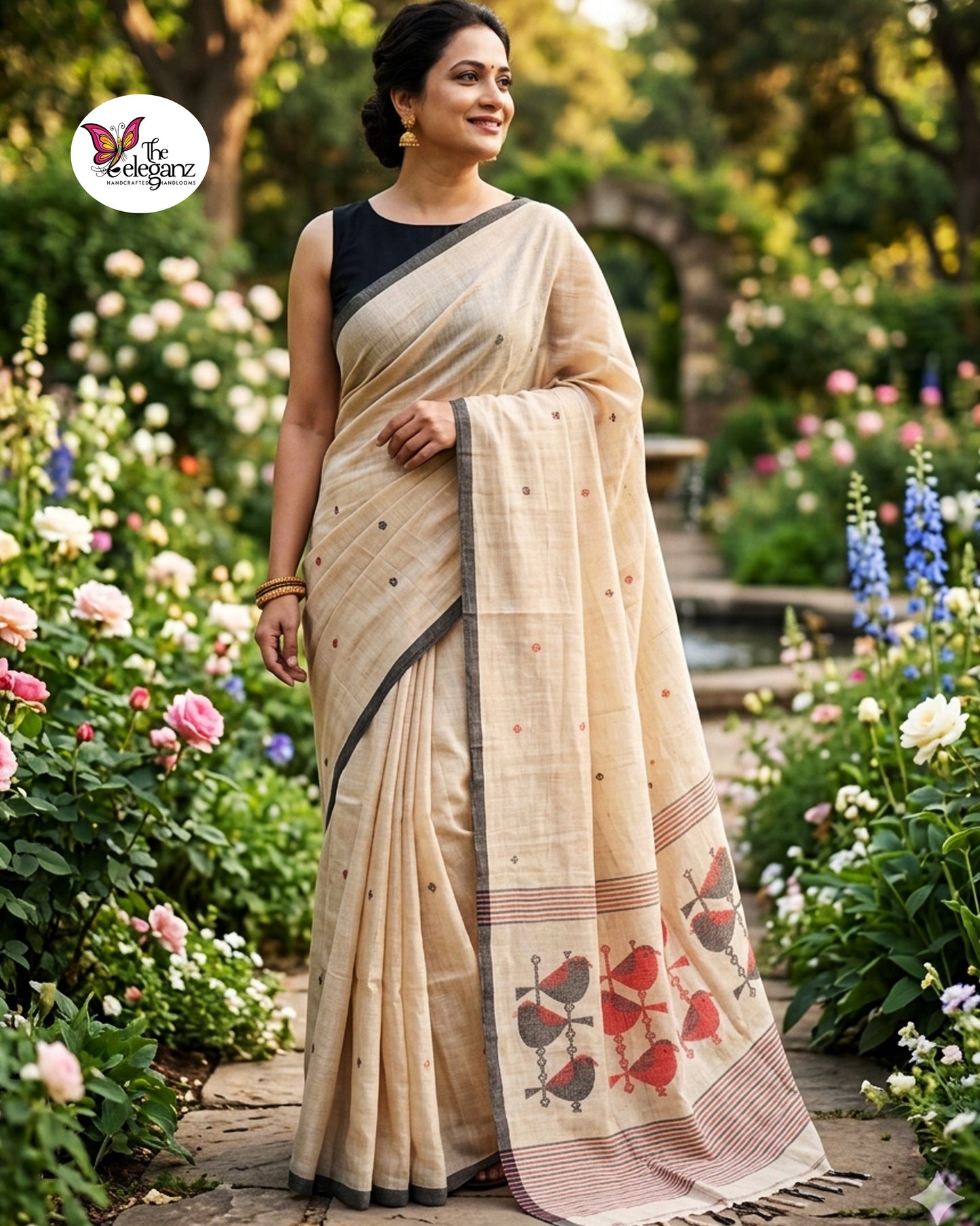 Charika Premium Cotton Jamdani Saree