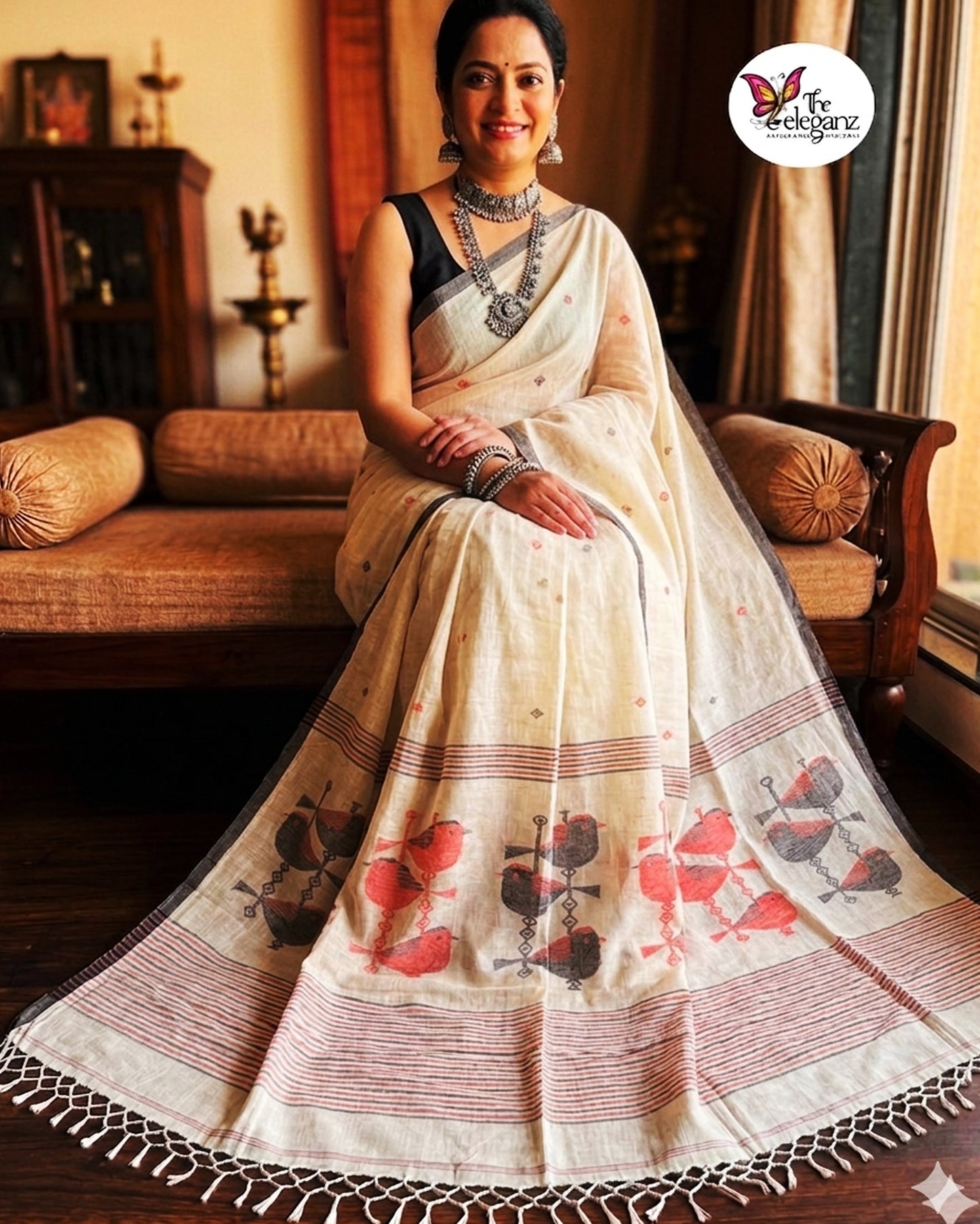 Charika Premium Cotton Jamdani Saree