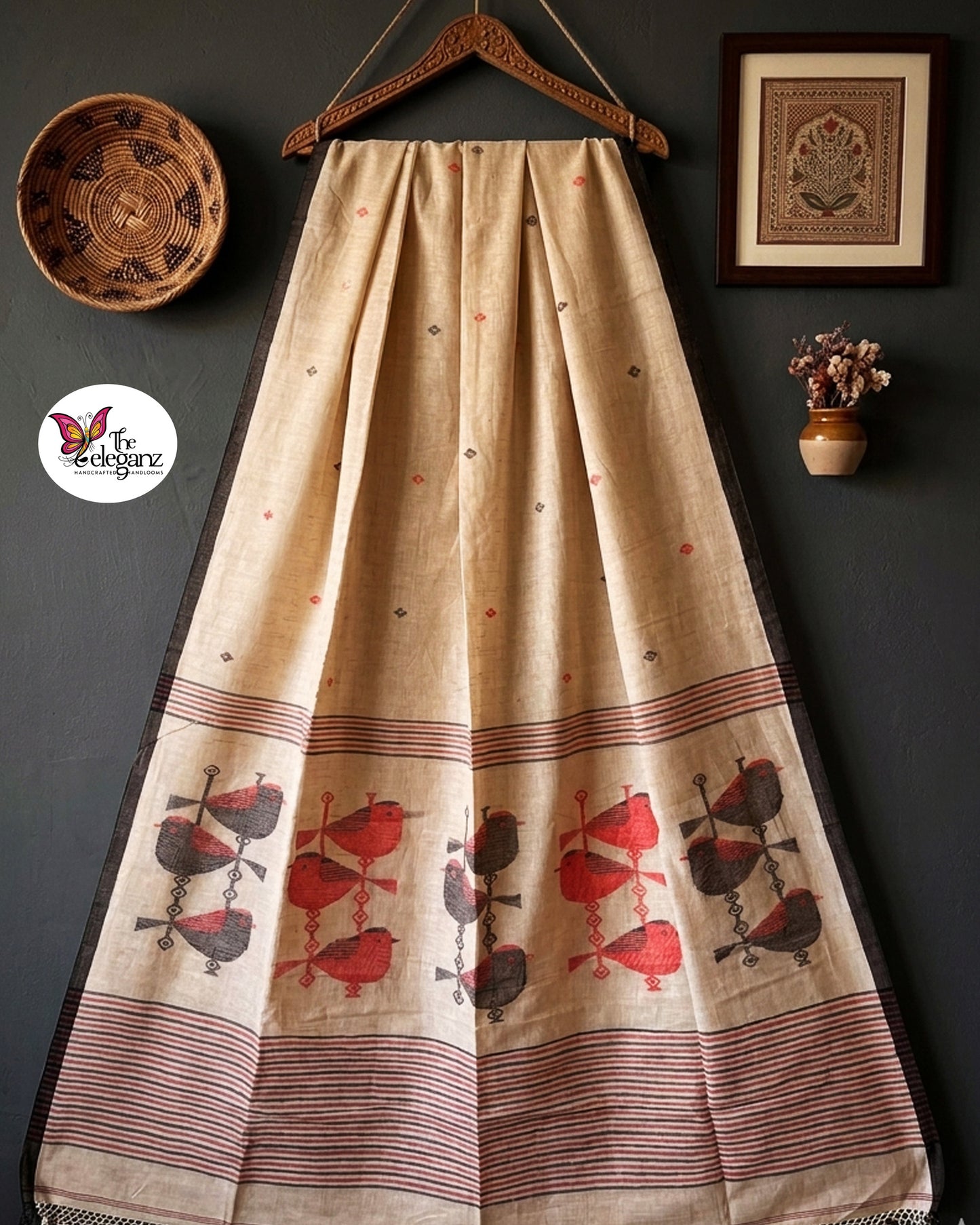 Charika Premium Cotton Jamdani Saree