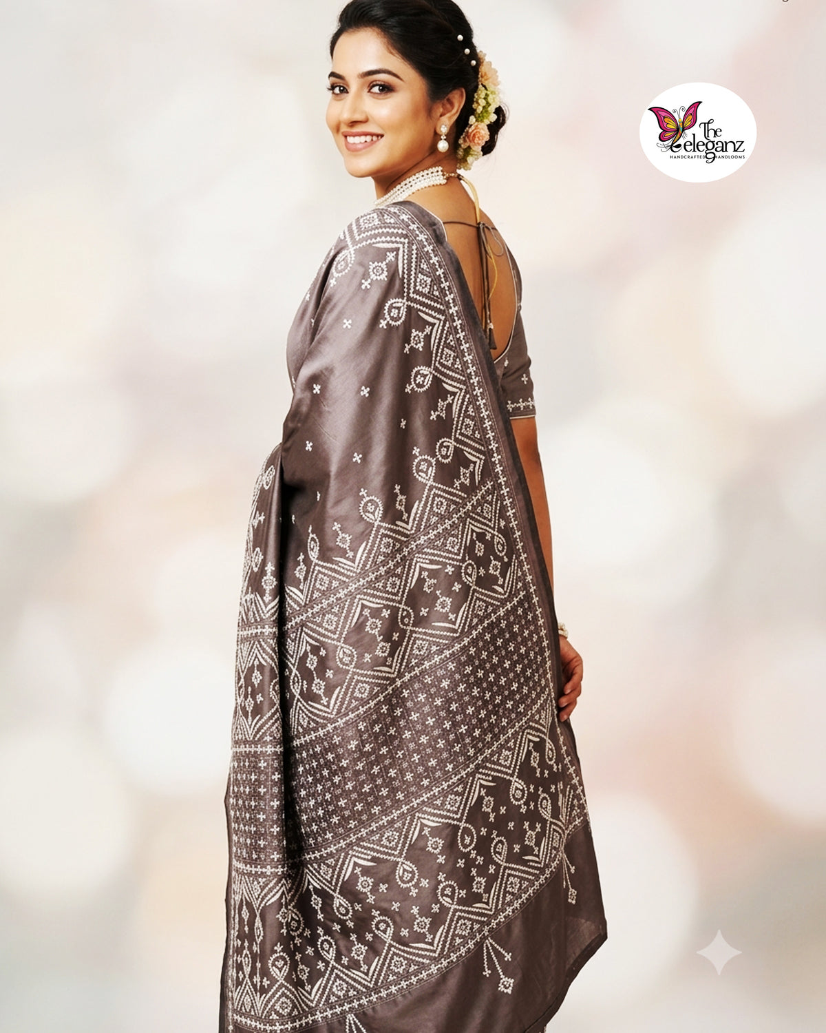 Netra – Blended Bangalore Silk Gujarati Stitch Saree