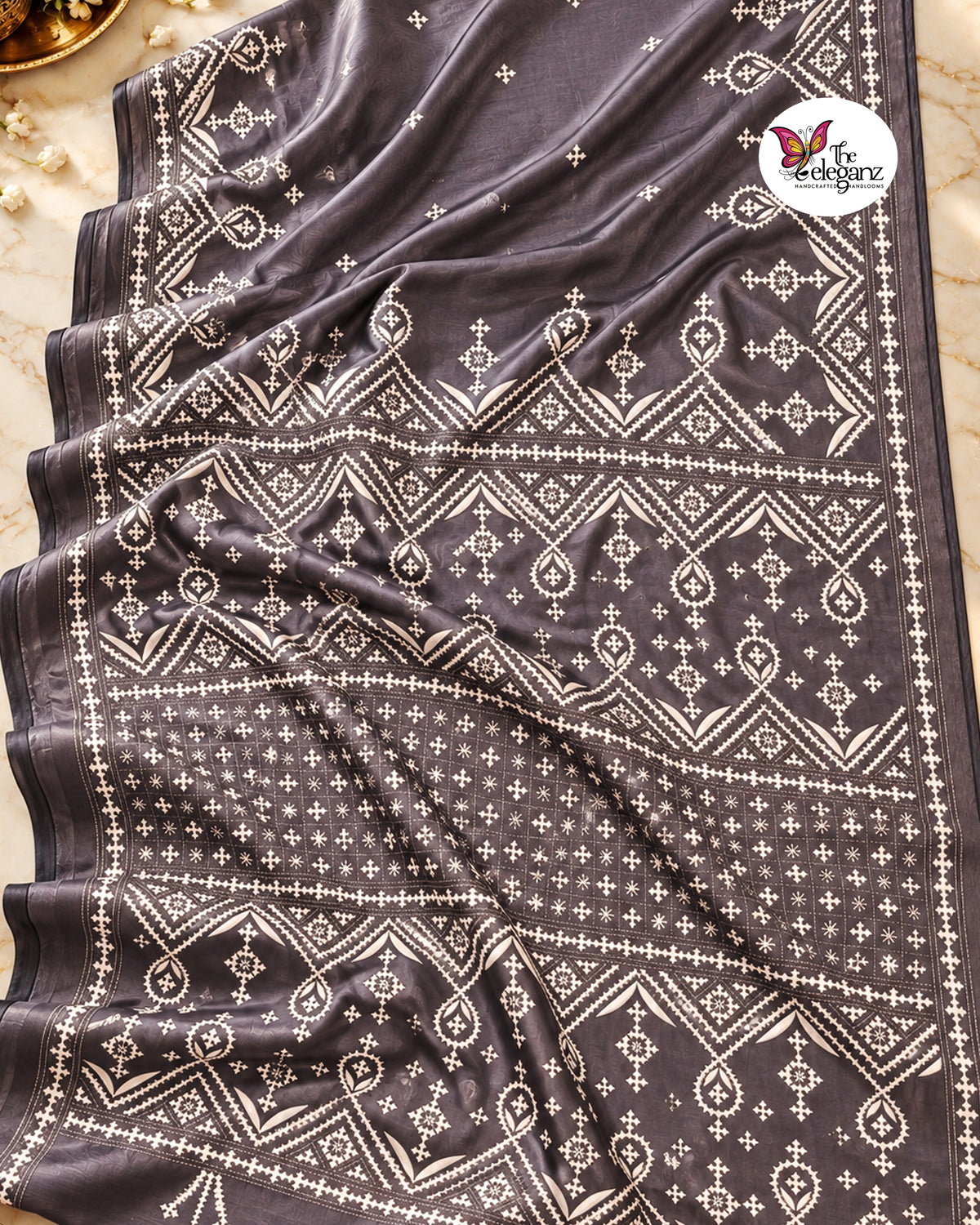Netra – Blended Bangalore Silk Gujarati Stitch Saree