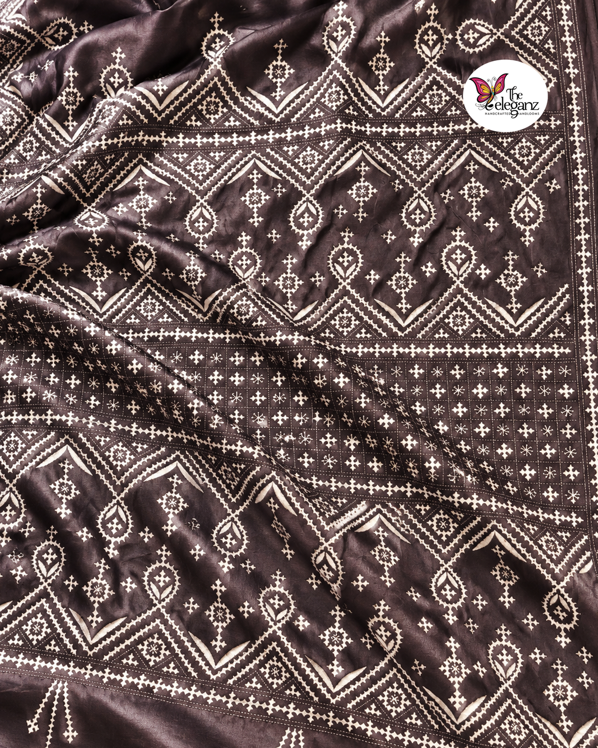 Netra – Blended Bangalore Silk Gujarati Stitch Saree