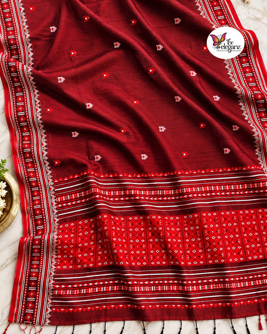 Rudraa – Premium Cotton Assam Khadi Saree