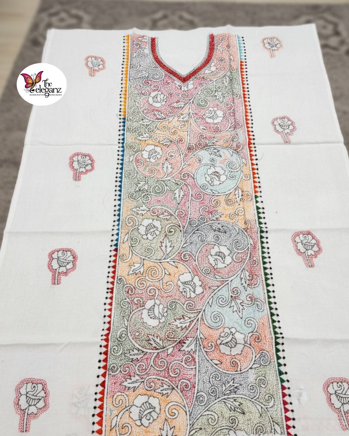 Golap Bithi – Kantha Unstitched Suit Piece