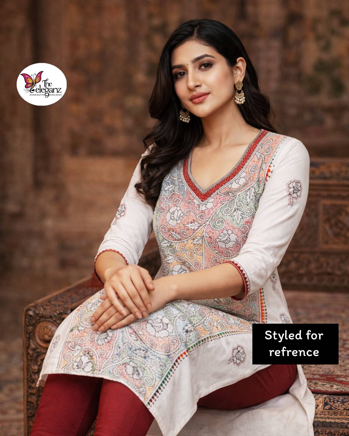 Golap Bithi – Kantha Unstitched Suit Piece