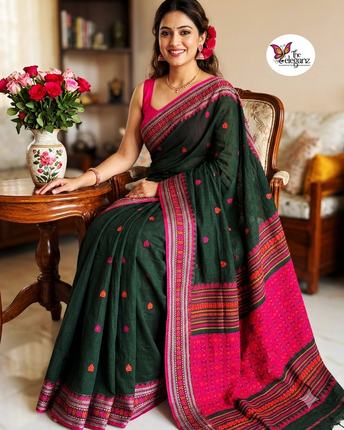 Prokriti – Premium Cotton Assam Khadi Saree