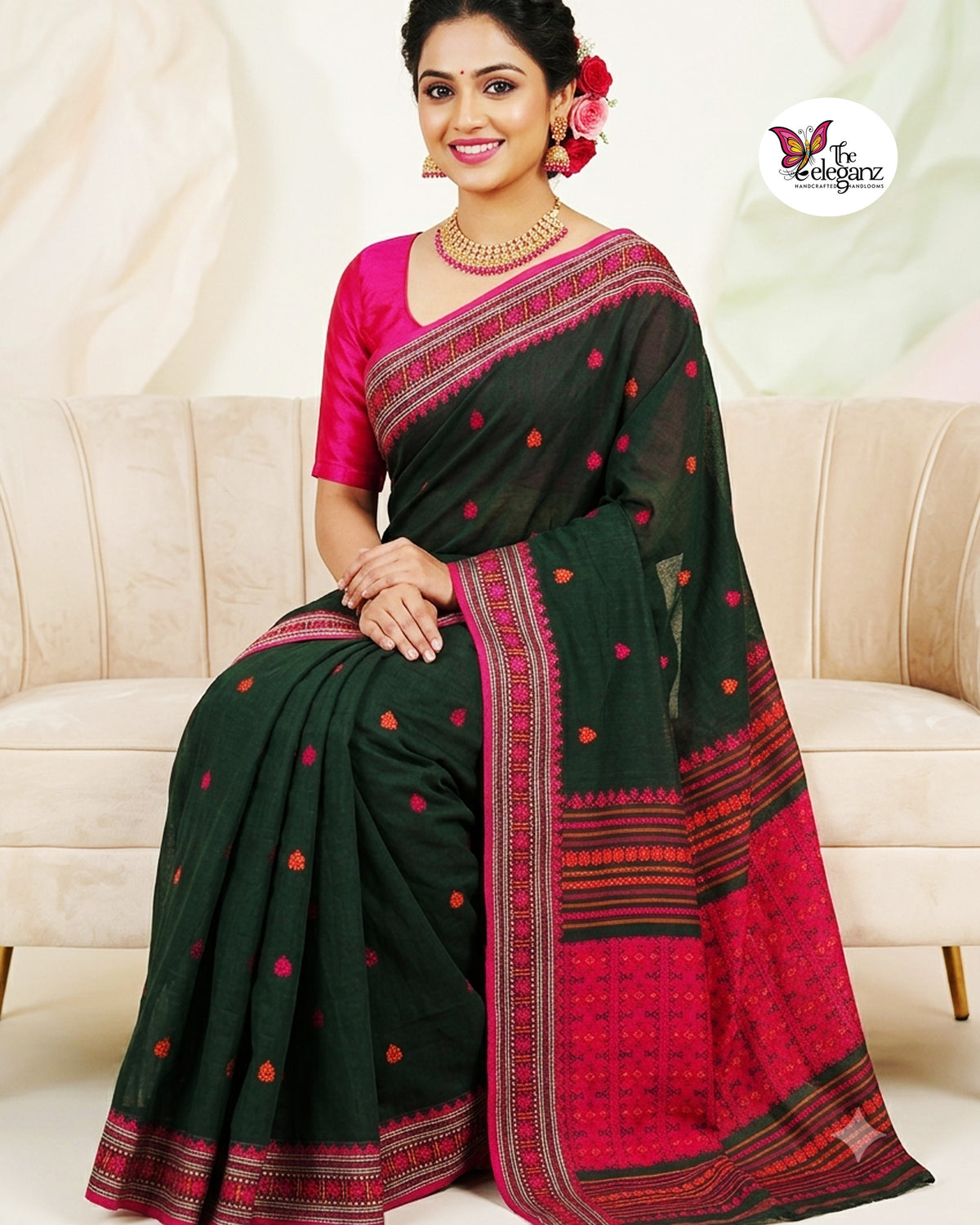 Prokriti – Premium Cotton Assam Khadi Saree