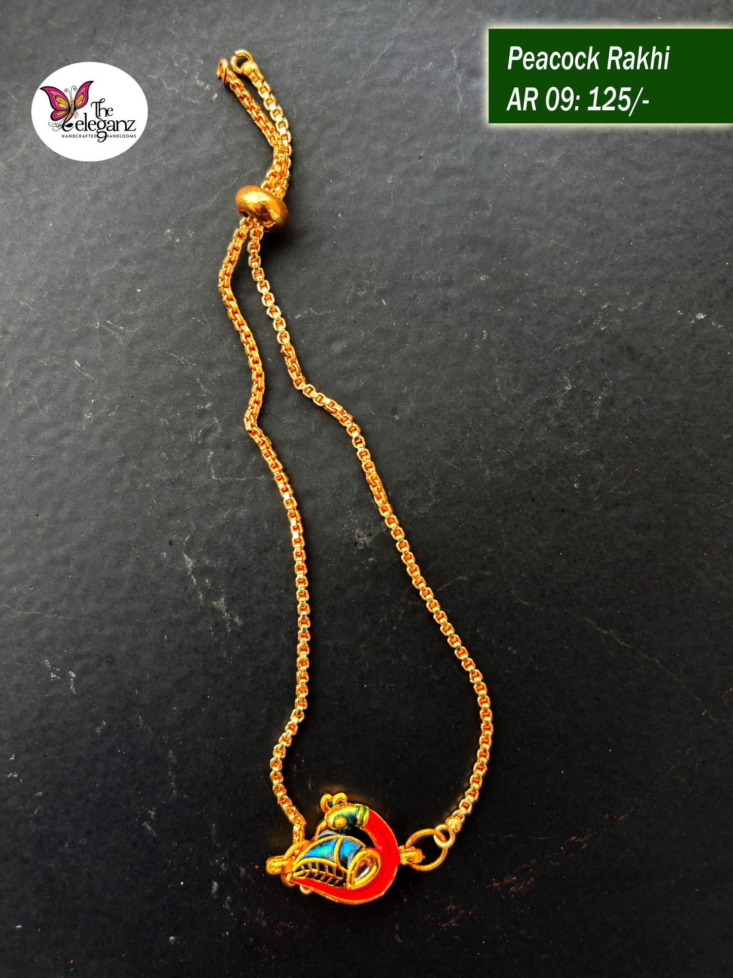 Handcrafted Rakhi - Peacock