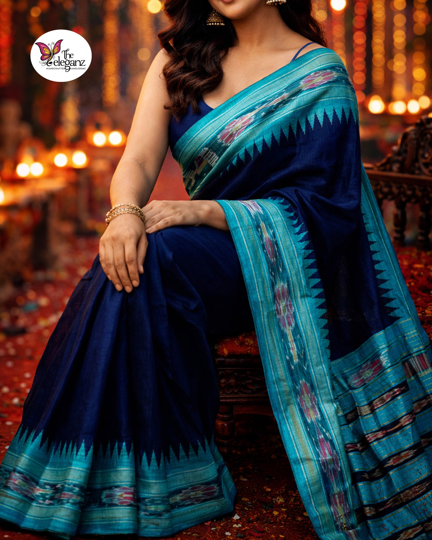 Neel Tara Sambhalpuri Raw Silk