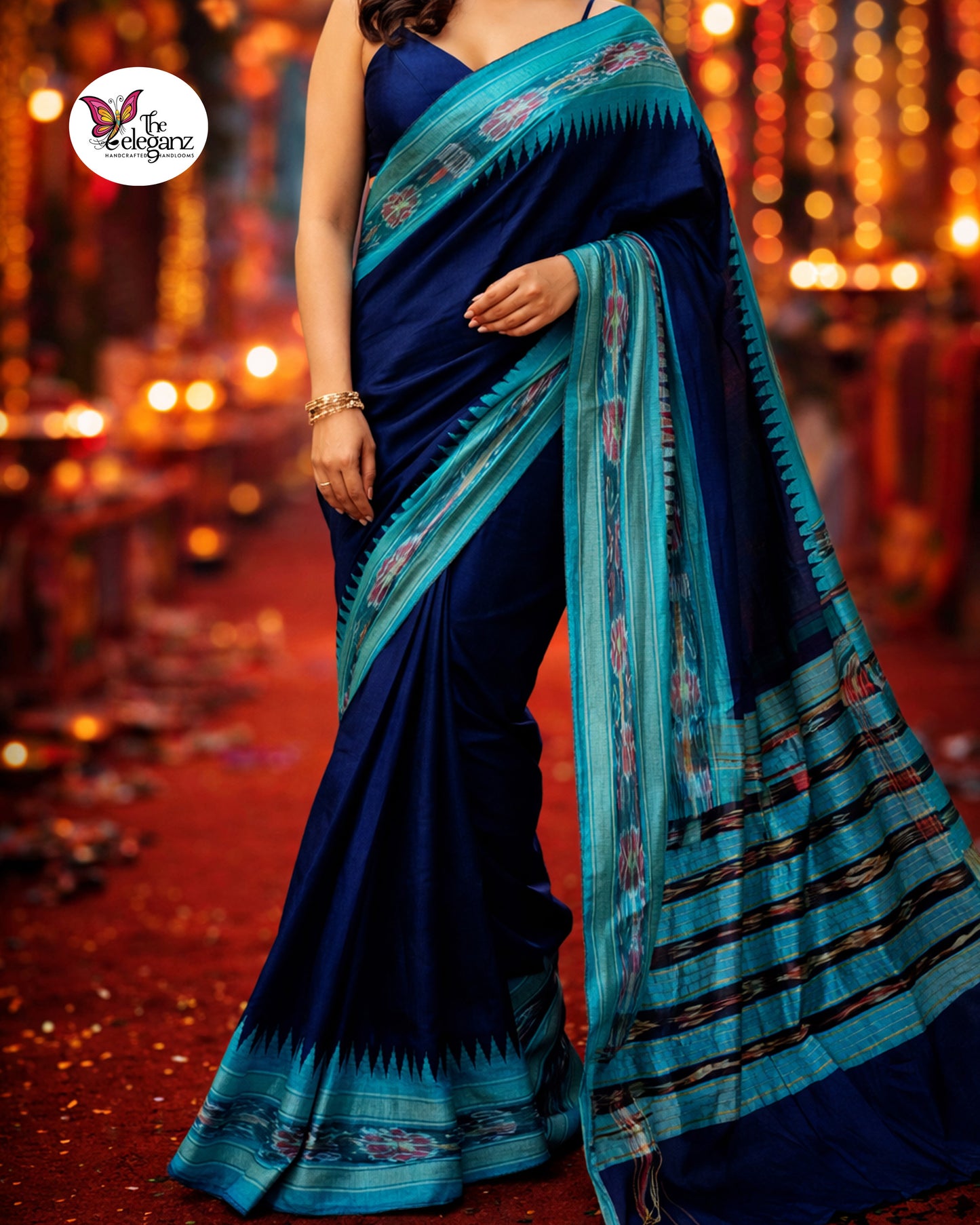 Neel Tara Sambhalpuri Raw Silk