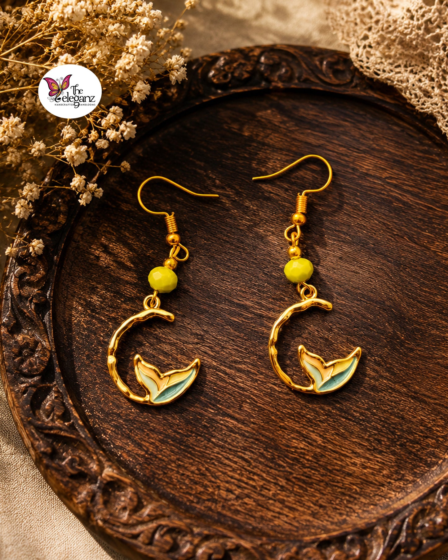 Moonleaf Charm Earrings