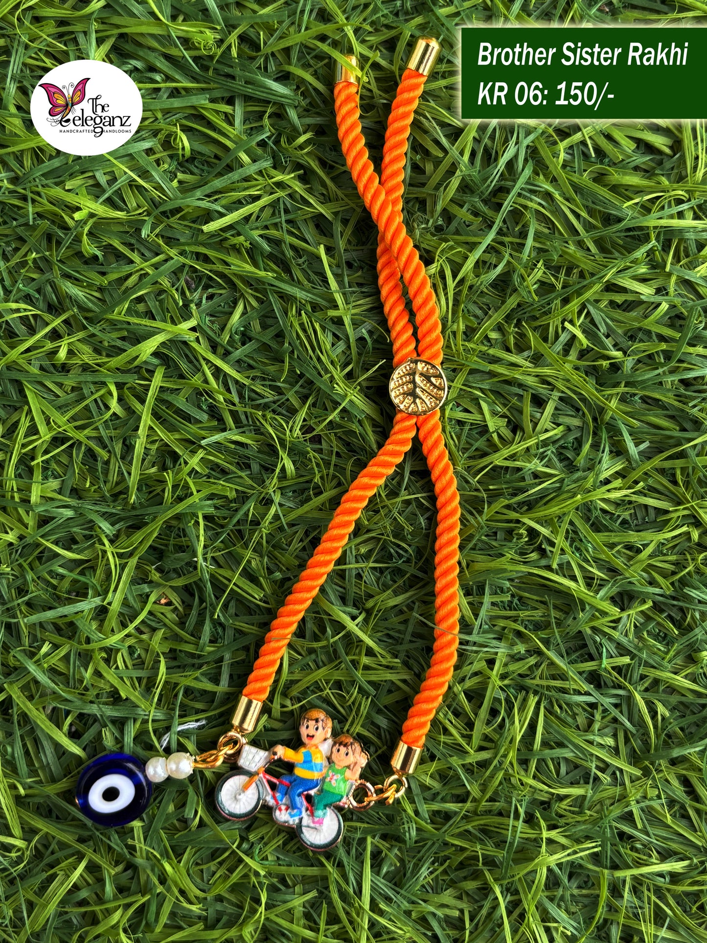 Handcrafted Rakhi - Brother Sister
