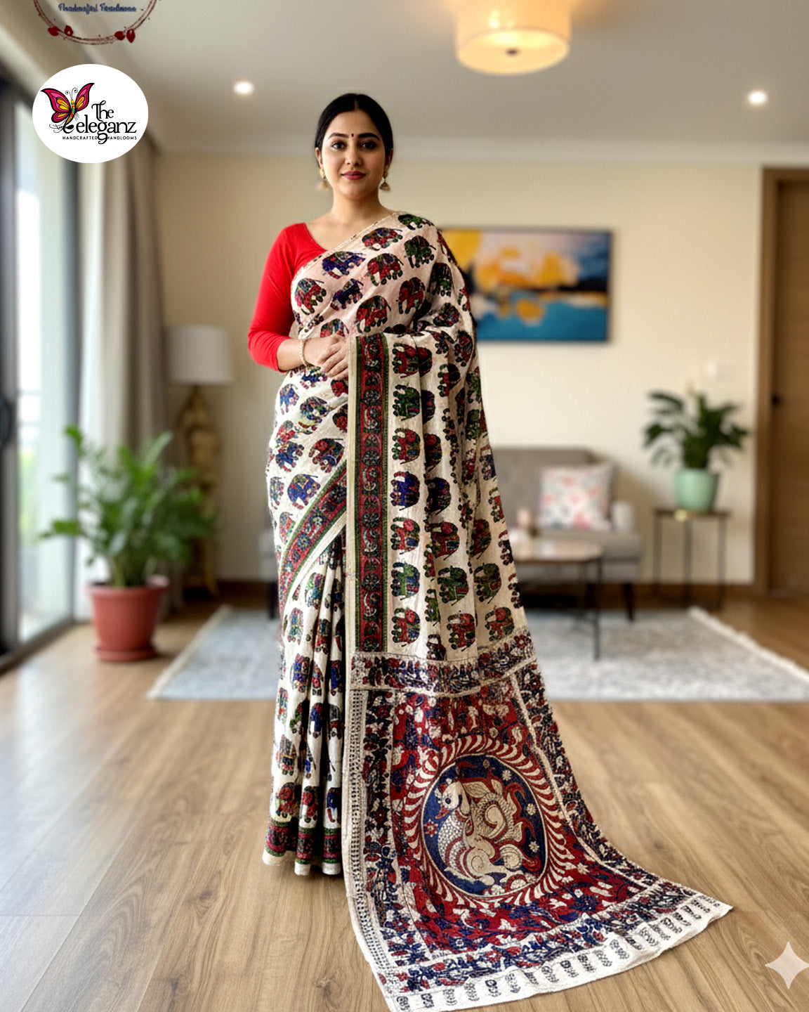 Sindhuragamini – The Grace in Crimson Hues