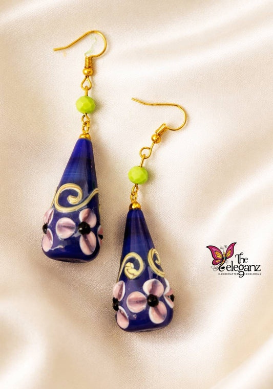 Neel Pushp Lamp Art Drop Earrings
