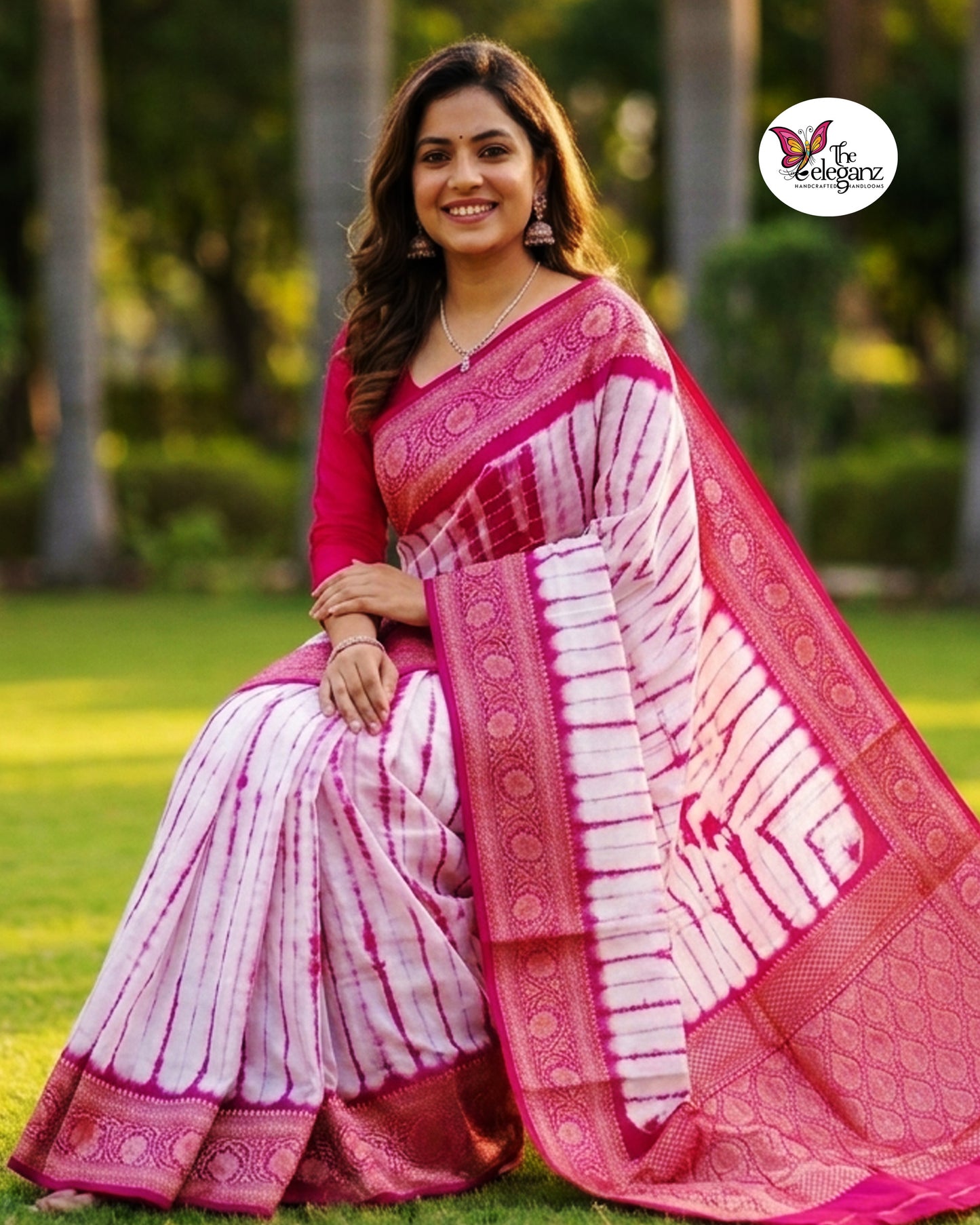 Gulabi Shibori Elegance