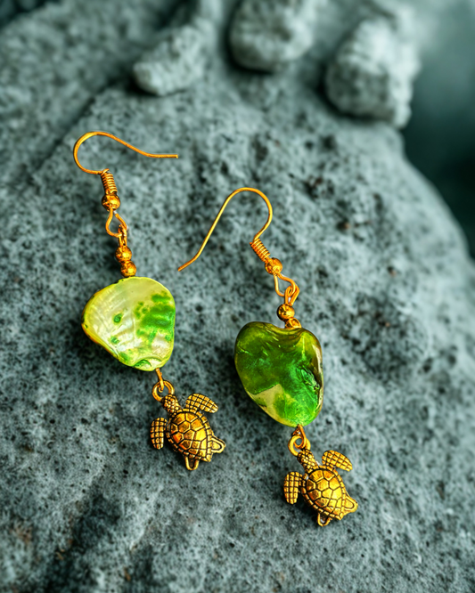 Handmade earring - Turtle