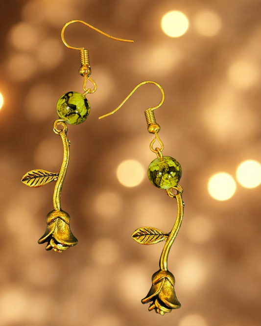 Handmade Earring - Rose