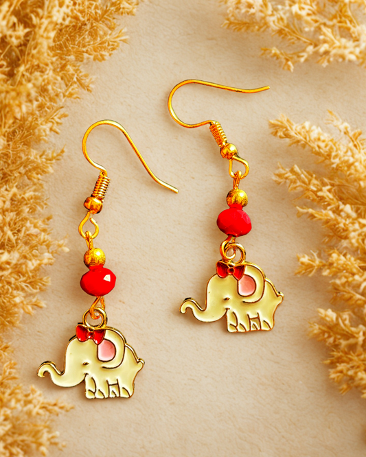 Handmade earring - Elephant